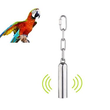Imagem de Petall Sino de aço inoxidável de pássaro doce som - Sino de presente de brinquedo para papagaios, cinzas africanos, araras, calopsitas, esquilos, pombos, periquitos..