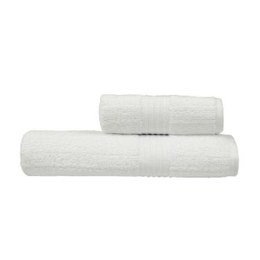 Imagem de Jogo Toalhas Banho Atlântica 2p Chronos Off White 403