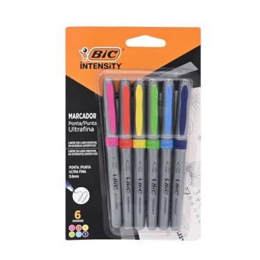 Imagem de BIC, Marcador Multiuso, Intensity, Ultra Fine 6 Unidades Coloridas