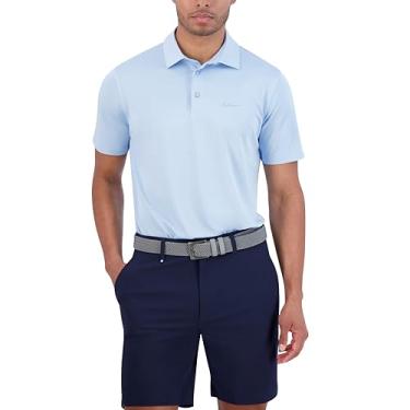 Imagem de Ben Sherman Camisa polo masculina lisa Air Pique de manga curta com ajuste esportivo, Piscina azul, M