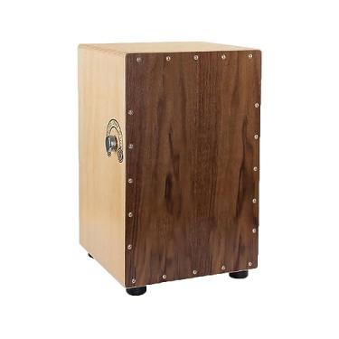 Imagem de Caixa Cajon Tambor Caixa de Madeira Instrumento Musical Tambor de Mão Instrumento de Percussão Fácil de Aprender (A)