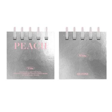 Imagem de Joucien Bloco de notas Meteor Coil Retro Mini Sticky Notebook - Letra rosa
