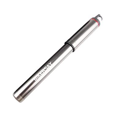 Imagem de Inflador portátil de liga de alumínio para bicicleta | medidor de alta pressão, design compacto, válvula dupla | para montanha, estrada e bicicletas elétricas, basquete, brinquedos infláveis |