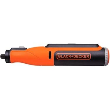 Imagem de BLACK+DECKER Micro Retífica à Bateria, com 35 Acessórios, Ideal para Trabalhos de Cortes e Lixamentos, Modelo BCRT8K35, 8V