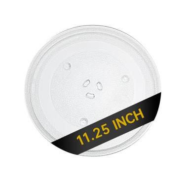 Imagem de Rotaglass Placa giratória de vidro para micro-ondas de 28,6 cm, placa de vidro de substituição para bandeja de micro-ondas de 28,6 cm, bandeja de vidro para LG, GE, Samsung, Magic Chef, Hotpoint,
