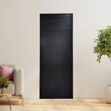 Imagem de Porta Lambril com Maçaneta Linha 25 210x80 Lado Esquerdo Preto