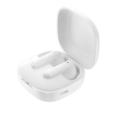 Imagem de QCY HT05 Fone de Ouvido Bluetooth Cancelamento de Ruido, Fone de Ouvido sem Fio, 30 Horas De Reprodução, Branco