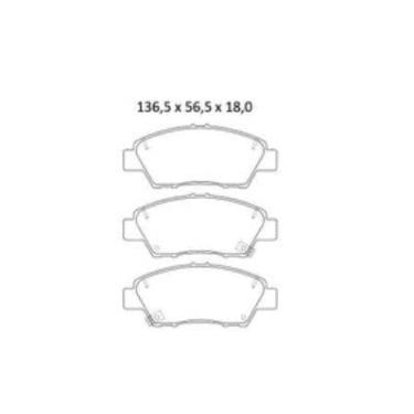 Imagem de Pastilha De Freio Fit 1.5 Dianteira Com Alarme Sistema Nissin 4253 Syl