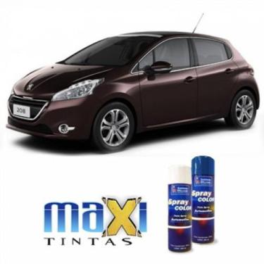 Imagem de Spray automotivo marrom dark carmin + verniz spray 300ml - Sherwin Wil