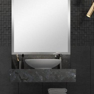 Imagem de Bancada em Porcelanato para Banheiro 60cm Pró para Cuba de Apoio - Blu