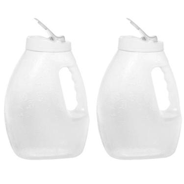 Imagem de Kit 2 Jarras Para Água Sucos 3,2 Litros Plástico 15x17x12 Cm - Jaguar