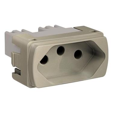 Imagem de Módulo Miluz Tomada 10A 250V Dourado Schneider, Dourado