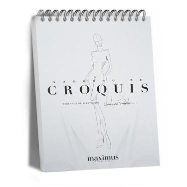 Imagem de Caderno de desenho croqui de moda Estilista Valmir Pazeto - EDITORA CL