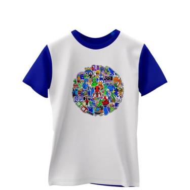 Imagem de Camiseta rainbow friends personalizada rb27 - FéM, Azul, 8