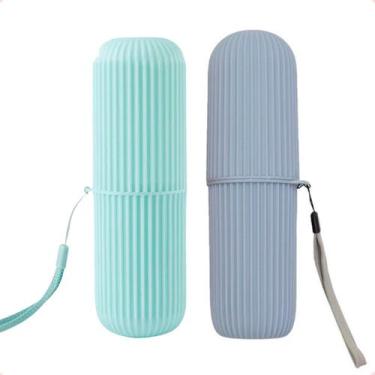 Imagem de Porta Escova De Dente Estojo Multiuso Para Viagem 2 Unidades - Ladiv, 