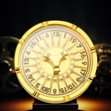Imagem de DNDND Roulette Wheel D20 Dice,50MM Metal Spinner Game Dice with Gorgeous Gift Box for DND Dungeons and Dragons and Table Game (Gold)
