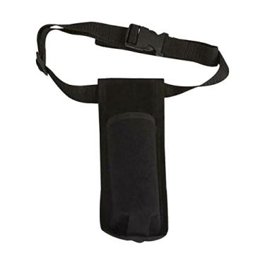 Imagem de SYCOOVEN Coldre profissional de massagista com cinto ajustável, coldre para garrafa de massagem, bolsa de cintura de óleo de massagem, bolsa de loção de frasco único (preto)