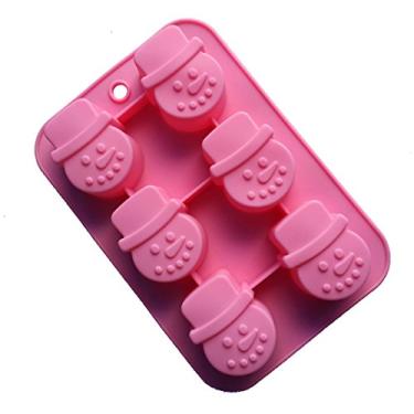 Imagem de FantasyDay Pacote com 2 moldes de silicone para boneco de neve Merry Christmas, perfeitos para doces de férias, bolo, biscoitos, calda, chocolate, sabonete, gomas, cubos de gelo e muito mais #6