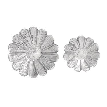 Imagem de Deco 79 Travessa de aço inoxidável, 40,64 x 30,48 cm, conjunto de 2