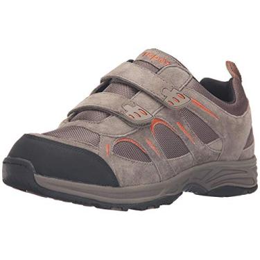 Imagem de Propét Tênis masculino sem cadarço Connelly Strap, Gunsmoke/laranja, 9 XX-Wide