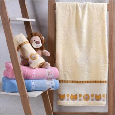 Imagem de Toalhas De Banho Infantil Pets Baby 75x110cm Com Barra Ponto Cruz Com 