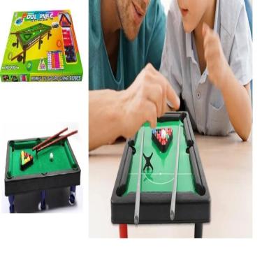 Imagem de Mesa Sinuca Bilhar Infantil Snooker Desmontavel Pezinho Mesa