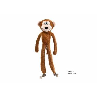 Imagem de Brinquedo para Pets Macaco de Pelúcia Long Plush Plushtoys Chalesco