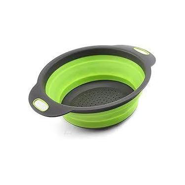 Imagem de Escorredor de Alimentos Retrátil silicone Redondo - TopRio