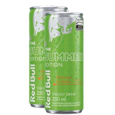 Imagem de Kit 2 Energético Red Bull Maracujá & Melão The Summer Edition 250ml