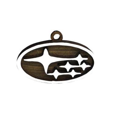 Imagem de Pacote 20 Chaveiros 3d Marca Subaru 4cm Mdf Madeira Decorada - ATACADÃ