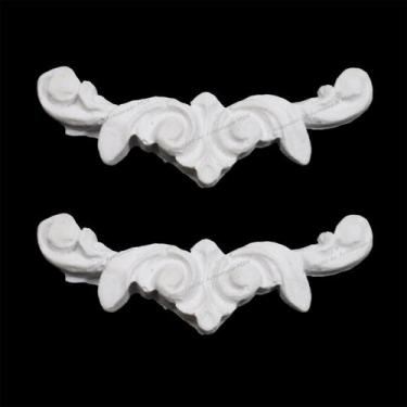 Imagem de Aplique Cantoneira Pequena 6,6x2,5 R0116 Resina - ATACADÃO DO ARTESANA