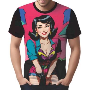 Imagem de Camisa Camiseta Tshirt Pin Up Mu.lher Morena Pop Art Moda 10 - Enjoy S