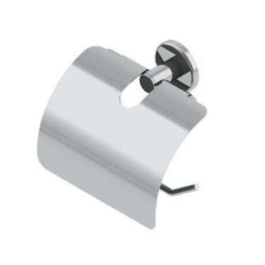 Imagem de Papeleira Com Tampa Inox Porta Papel Higiênico feita Aço Inoxidável - 