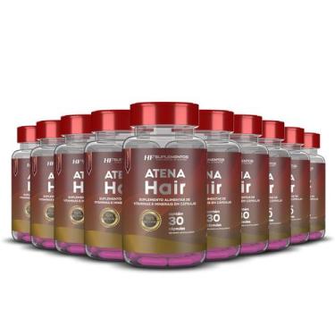 Imagem de 10x ATENA HAIR SKIN NAILS HF SUPLEMENTOS 30 CAPS