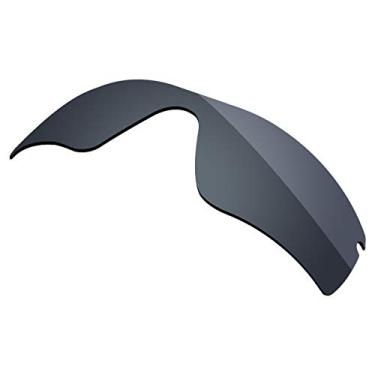 Imagem de Firtox Lentes polarizadas de substituição compatíveis com óculos de sol Oakley Radar Path/Radar Path Asian Fit (AF) - Opções, Cerâmica preta - polarizada, One Size
