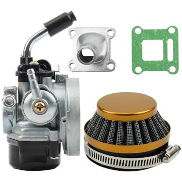 Imagem de Kit de filtro de ar coletor de admissão de carburador refrigerado a água de 2 tempos para quadriciclo 37cc 49cc 50cc 80cc ATV mini bolso Dirt Bike ouro