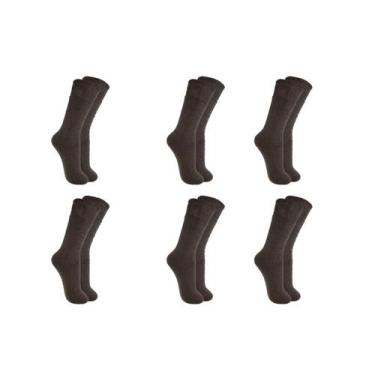 Imagem de Kit 6 Meias Coturno Quartel Masculina Cano Médio - 38/44 - Ramote, Ver
