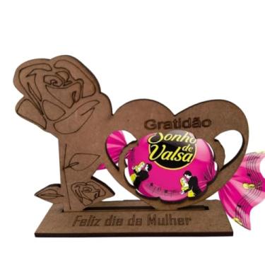 Imagem de Kit 80 Lembrancinha Dia Da Mulher Mdf 3mm