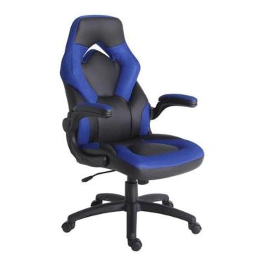 Imagem de Cadeira Gamer Tela Mesh Até 100Kg Azul 113X70X63Cm - Azul