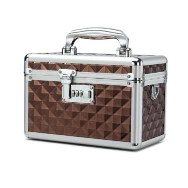 Imagem de HEWEI WORKS Caixa de armazenamento com combinação, caixa de armazenamento de medicamentos trancável, caixa vazia de primeiros socorros, caixa de trava de segurança, organizador de medicamentos, caixa