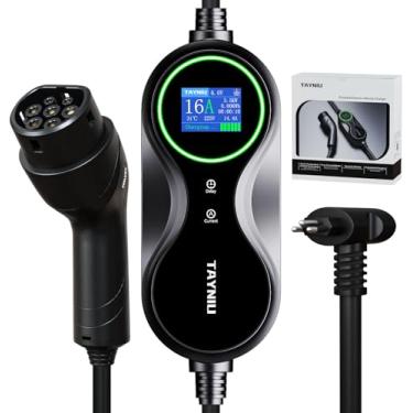 Imagem de TAYNIU Infinity Carregador para Carro Elétrico Portátil 3.5KW 8-16A Cabo de 5M Tipo 2 Carros Elétricos e Híbridos,Uso interno/externo Com BYD Volvo, Plug Macho 3 Pinos 20A Envio de São Paulo, Brasil