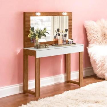 Imagem de Escrivaninha Penteadeira Giulia Cinamomo Branco - CasaH