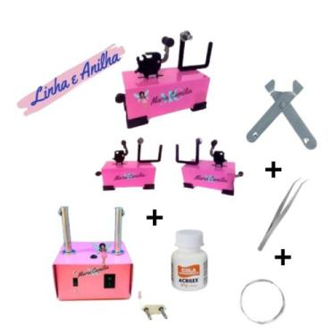 Imagem de Máquina de Fazer Laços Máquina de Cortar Fita e Fuxico e Acessórios - 