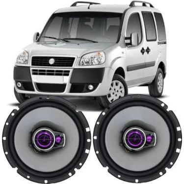 Imagem de Kit Alto Falante Pioneer Porta Dianteira Fiat Doblo 100w Par, Preto