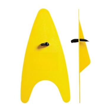Imagem de Deevoka 1 par de nadar nas pás de nadar para nadar de lapão de nadadeiras de mão para ao ar livre, Adultos Amarelos
