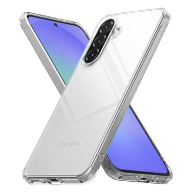 Imagem de Ringke Capa Fusion [Always Look Classy] compatível com Samsung Galaxy A56 5G e Galaxy A36 5G, capa de telefone transparente à prova de choque para mulheres, homens - transparente