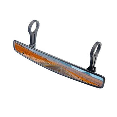Imagem de Espelho retrovisor UTV 38.1 cm Espelho convexo com grampo de 4,4 cm Substituição para Polaris RZR Ranger 800 XP 1000 Turb Rhino YXZ Arctic Cat Wildcat HDX 1000 Mule 600 Gator HPX