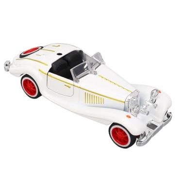 Imagem de 1:32 Modelo de Carro Conversível, Brinquedo de Liga Vintage para Crianças Com Detalhes Impecáveis ​​para Colecionadores e Entusiastas (WHITE)