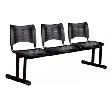 Imagem de Cadeira Longarina com 3 Lugares P/ Salão Escritório empresa - HENVIFER