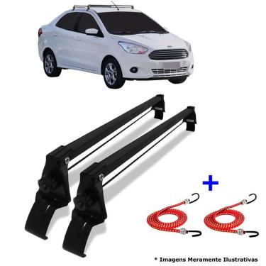 Imagem de Rack Teto Ford Ka Hatch E Sedan 14 A 2019 + 2 Elástico Carga